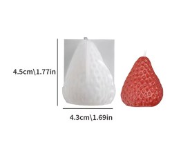Molde silicona frutilla individual grande
